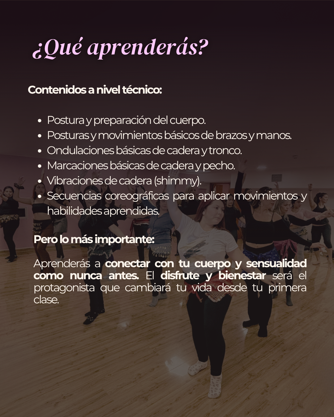 Curso de danza árabe "Enciende tus caderas" ✨