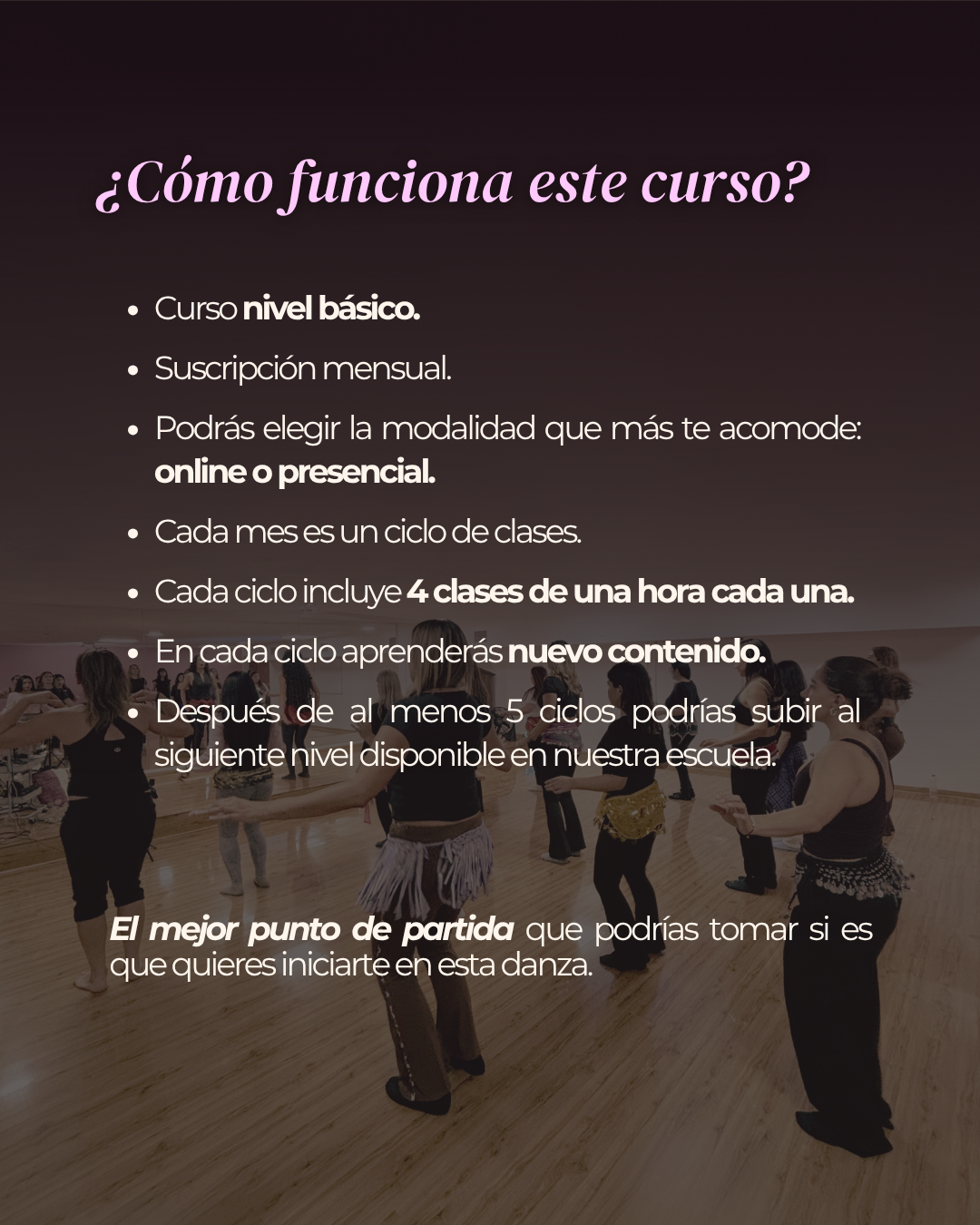 Curso de danza árabe "Enciende tus caderas" ✨